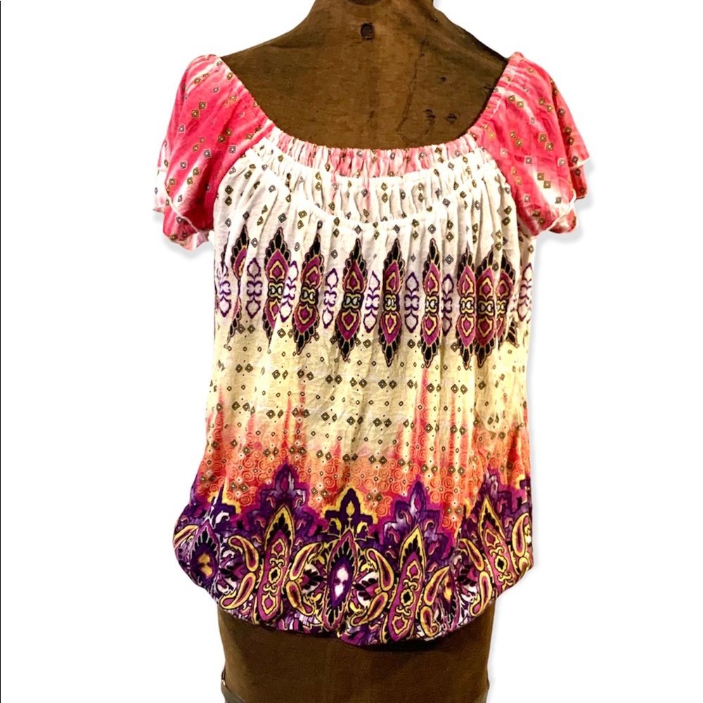 So cool multicolored cotton top